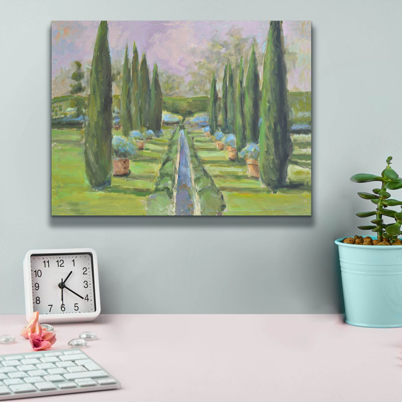  «Garden Path» par Allayn Stevens, art mural sur toile, H 12 po x l 16 po