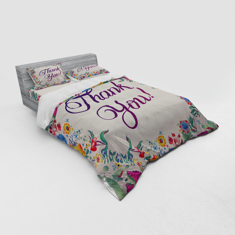 Farmhouse / Country Polyester Duvet Cover, Queen Duvet Cover + 3 Additional Pieces