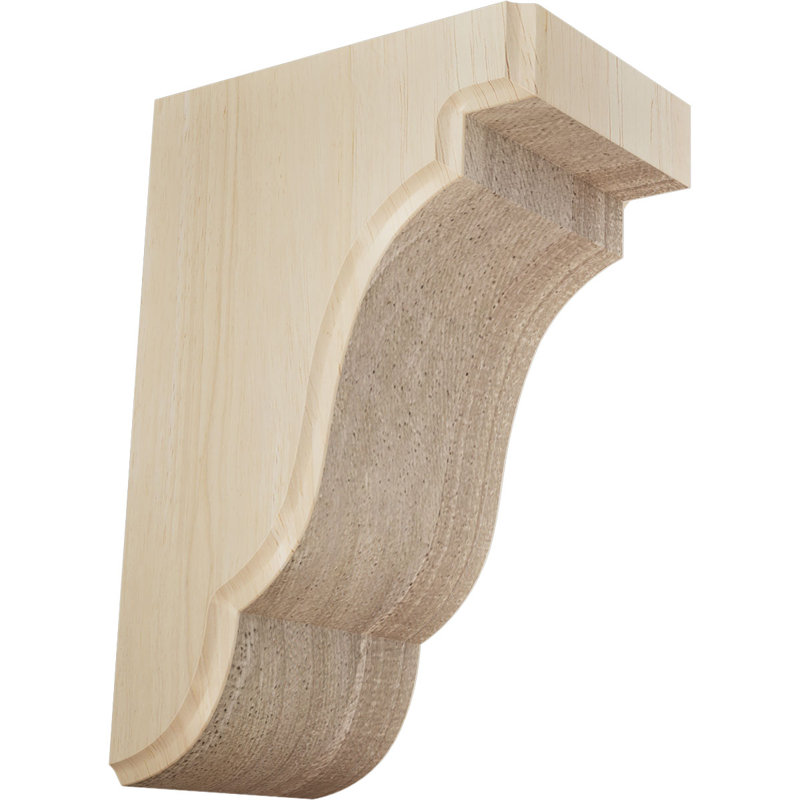 Support Bedford, Hévéa, 3,5 po X P 5 po X P 7,5 po H