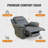 Sleeper Chair,Convertible Sleeper Sofa Chair,Pull Out Sleeper Chair With Adjustable Backrest,Multi-Functiona Lounge Chair For Living Room(Gray)