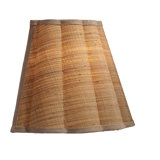 Scalloped 1-Light Wall Sconce, Raffia