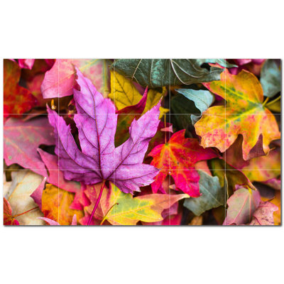 Trees Photo 6 in. x 6 in. Ceramic Decorative Mural