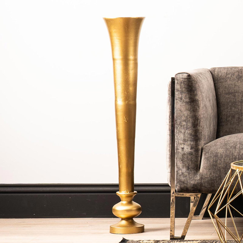 Earles Metal Floor Vase, 99.5cm H  x 20cm W  x 20cm D