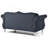 Elegant Transitional Black Loveseat-1947977964