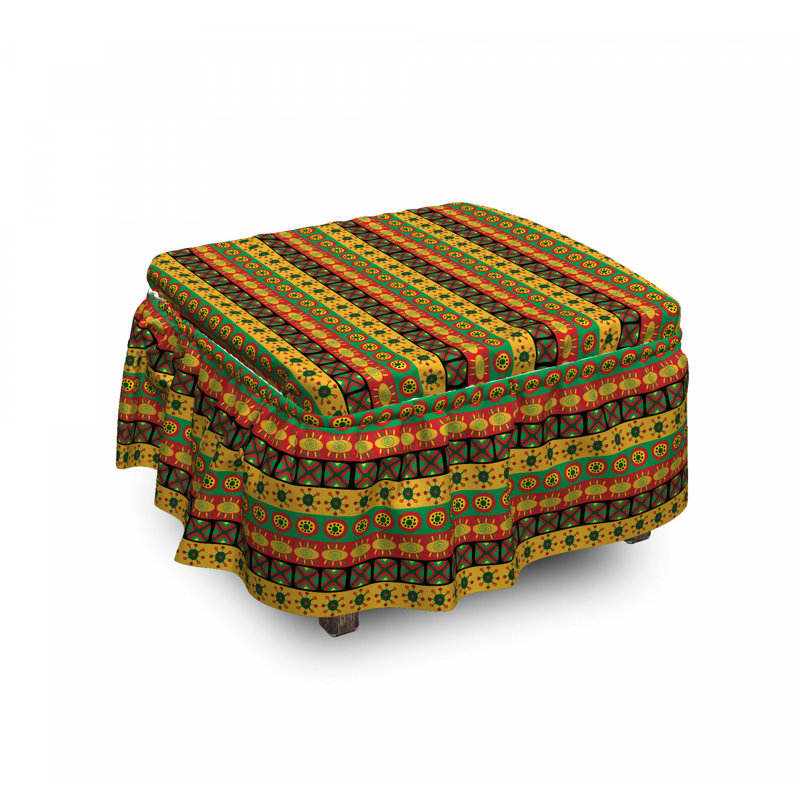 Housse pour repose-pieds classic motifs