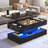 47.3"W Lift Top Coffee Table with APP RGB LED Lights, USB & AC Charging Station, Height Adjustable High Gloss Storage Table Holds 180 Lbs-622318063-622318049