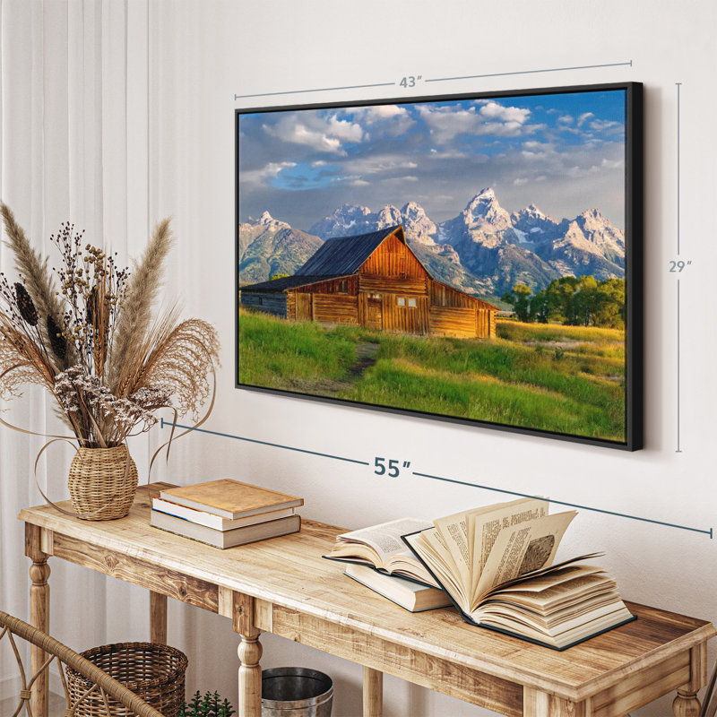 Architecture «Grand Teton National Park Wyoming, reproduction sur toile», H 29 po x l 43 po