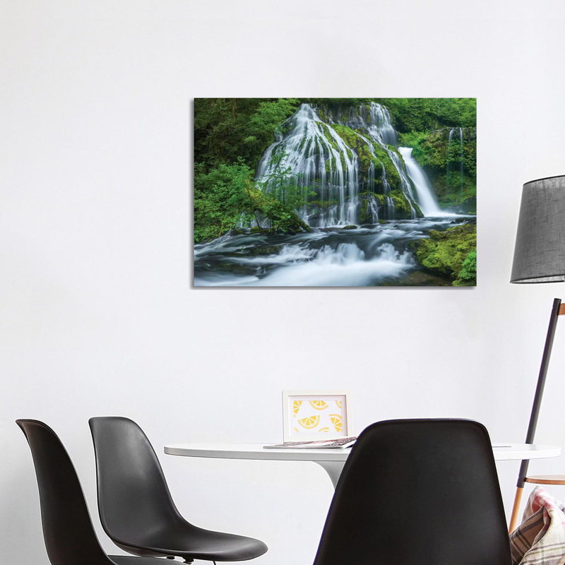 Water Flowing Through Rocks, Panther Creek Falls, Skahamia County, Washington State, USA 1 Piece Wrapped Canvas Wall Art
