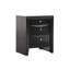 Table de chevet noire élégante avec tiroirs-832258764