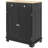 Sideboard With  Wood Countertop, Modern Kitchen Storage Cabinet, Coffee Bar Cabinet With 2 Drawers, Doors And Adjustable Shelf, Distressed Black-1212211040