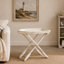 Table d'appoint à plateau en bois blanc Sheffield