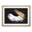 Strings of a White Bass Guitar - Picture Frame Graphic Art Print-56864464-56864469