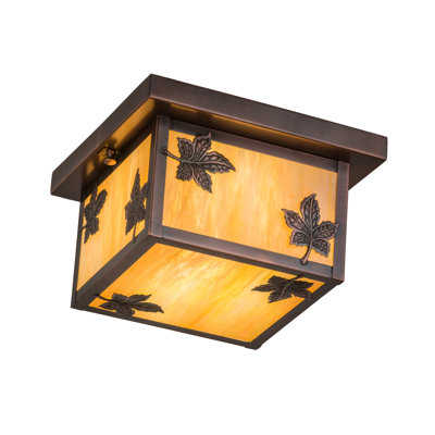 Plafonnier encastré carré 14 po 1 lumières unique Yedinak