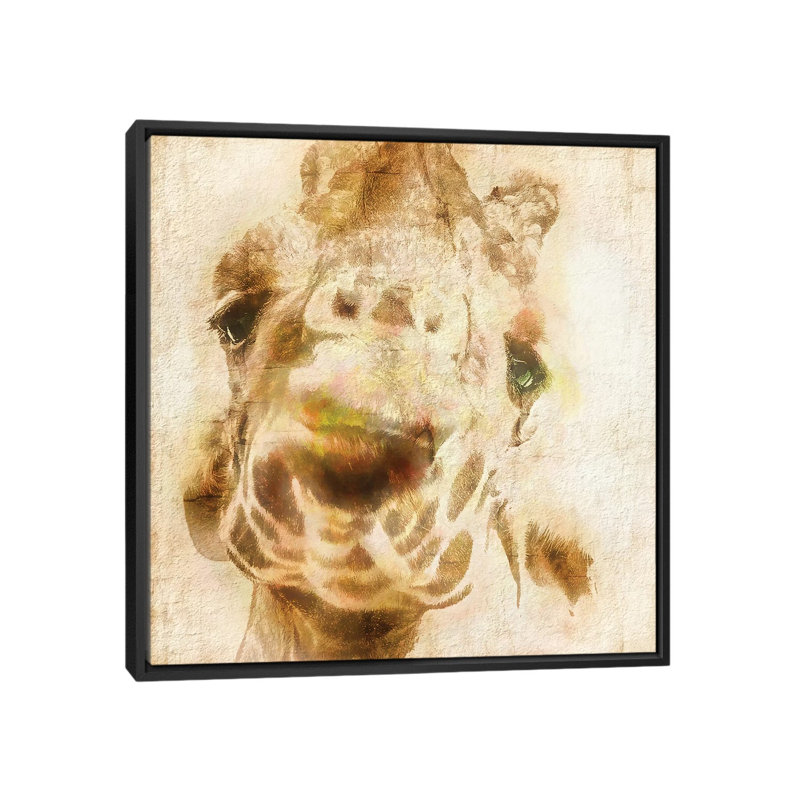 « inspektor iv », impression sur toile, H 18 po x l 18 po x P 1,5 po, Toile avec cadre noir