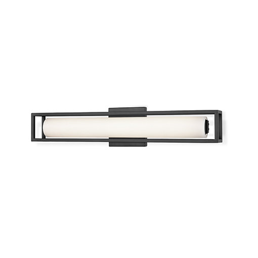 Lochwood 1 - Light Bath Sconce, Black, 21" H x 4.75" W x 3.5" D