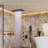 Camino 20"X14" Flush-Mount Rainfall Complete Shower System with LED Light, Silde Bar and 3 Body Jets-110585278