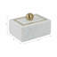Scarbrough Decorative Box Marble Stone Metal Brass Modern Storage Container with Removable Lid Contemporary Accent Box for Shelf or Tabletop Display Home Organizer Accessory Modern Design-398012056-398012058