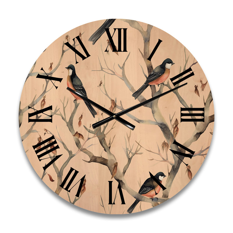 Petite horloge murale en bois, Moyenne