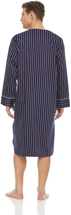 Peignoir mi-mollet en satin 50% coton avec poches Redenc, TG