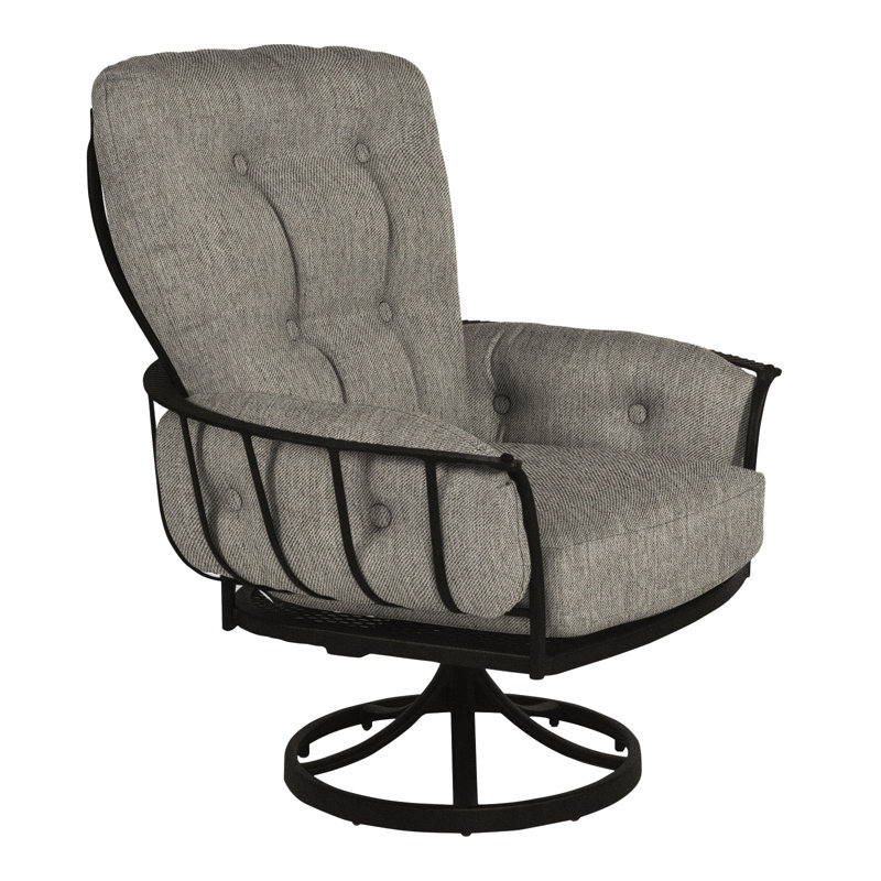 Monterra Outdoor Rocker Chair, Carbon Black, Flagship Stone Sunbrella®