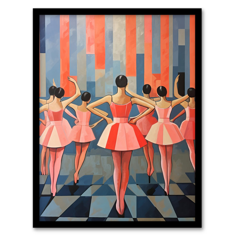 Blossoming Ballet Dance Class - Single Picture Frame Print