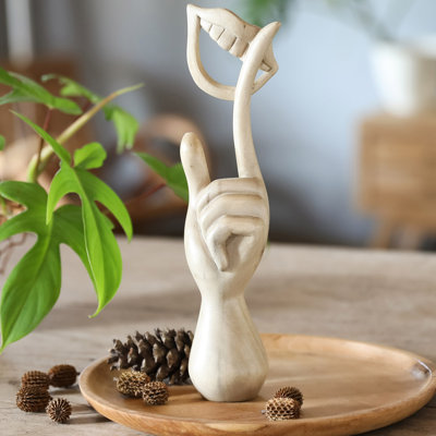 Sculpture en bois faite à la main Latitude Run®