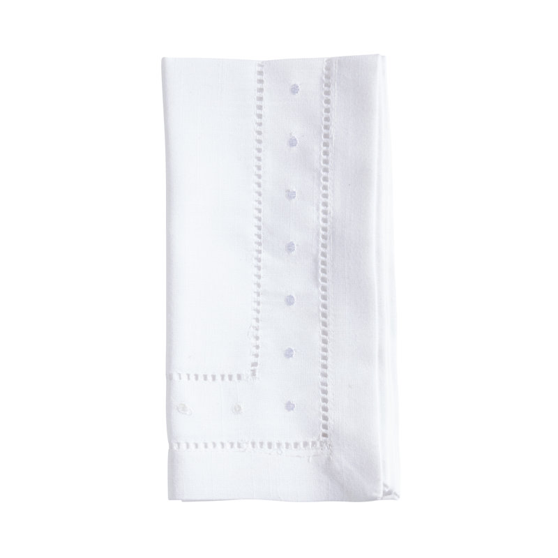 Swiss Dot Collection Polyester Rectangle Napkin, 22" x 22"