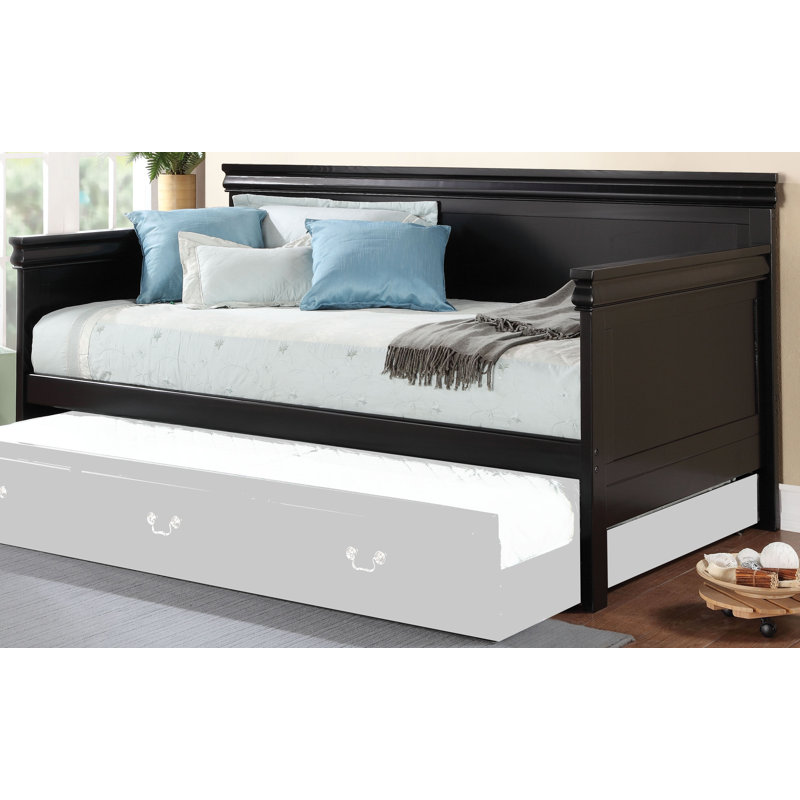 Maxillaria Daybed, Black, Trundle Incluced