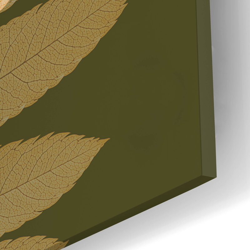 «Win Leaves 2» par Winston Porter, art mural en verre acrylique, H 24 po x l 16 po x P 0,2 po