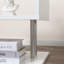 Table d'appoint chic en forme de S de 20 po avec rangement et tablette de salon moderne, pratique