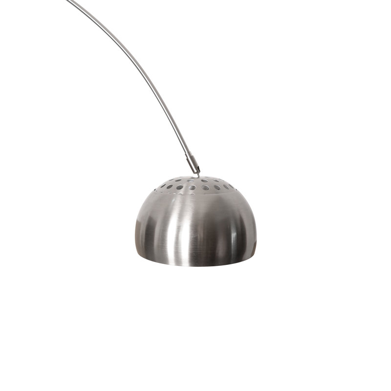 Lampe sur pied arquée 75,6 po Dillander, Argent