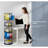 5-tier 360-degree Rotating Bookcase Tower-1882293603