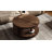 31" Round Wood Coffee Table With Open Storage Shelf, Farmhouse 2-Tier Circle Cocktail Tea Table For Living Room-712590599