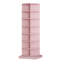 Armoire de rangement pour chaussures rotative rose, 7 couches pour 28 chaussures, conception qui économise de l'espace, 4 compartiments par plancher, facile à nettoyer, 7 couches de style antique américain 360 s'adapte à tous les coins, facilement