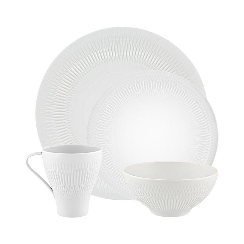 Utopia Porcelain Dinnerware Set - Service for 4