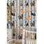 Cats Wallpaper Blue Cream Vertical Stripes-167161319