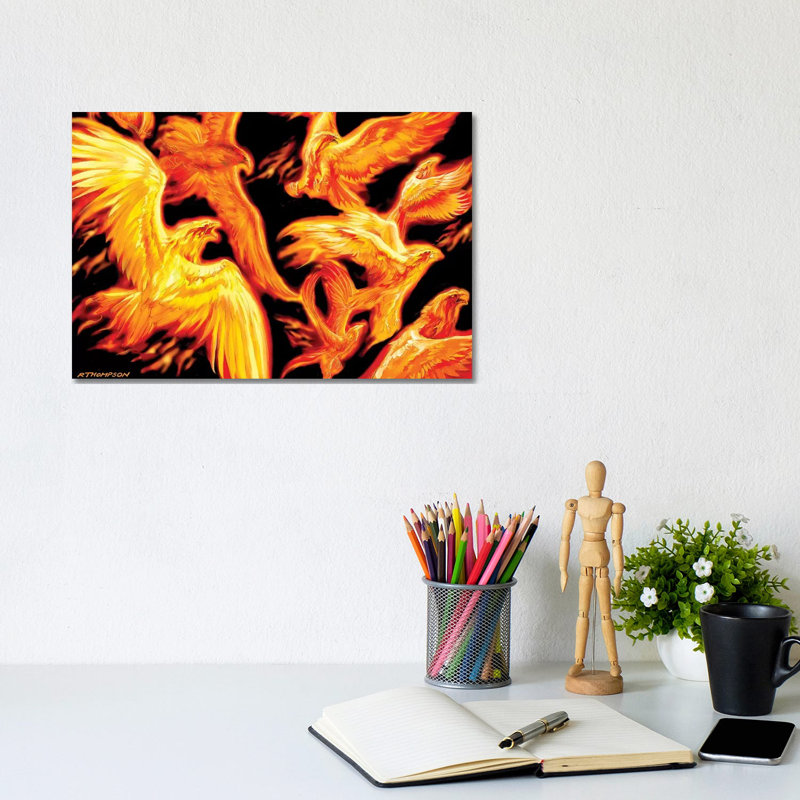 Phoenix Dawn by Ruth Thompson - Gallery-Wrapped Canvas Giclée on Canvas, Wrapped Canvas, 20.32 cm H x 30.48 cm W