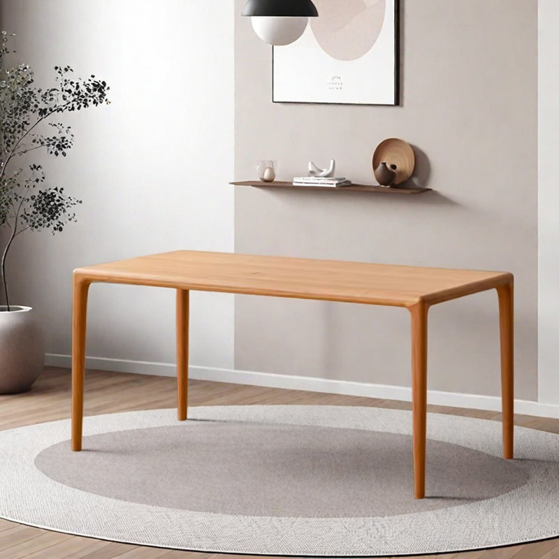 Table en bois de cerisier brun moderne et minimaliste, H 29,52 po x L 78,74 po x l 35,43 po
