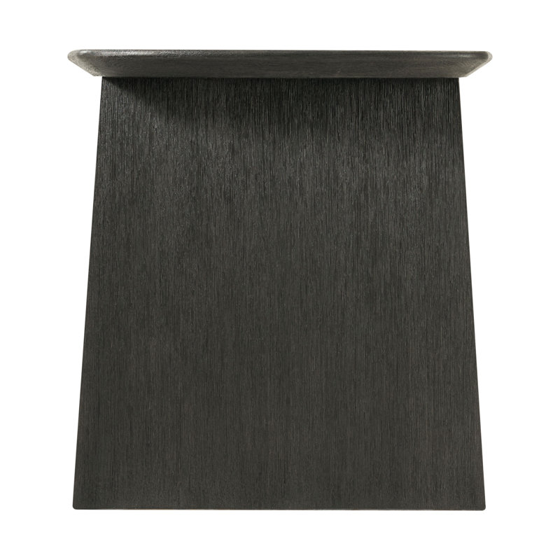 Repose Solid Wood Writing Desk, Charcoal Oak