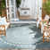 Atlanta Looped Light Grey/Teal Rug