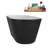 54" Streamline Soaking Freestanding Tub and Tray With Internal Drain-112235365