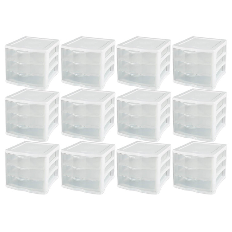 Sterilite Clearview Wide 3 Drawer Unit