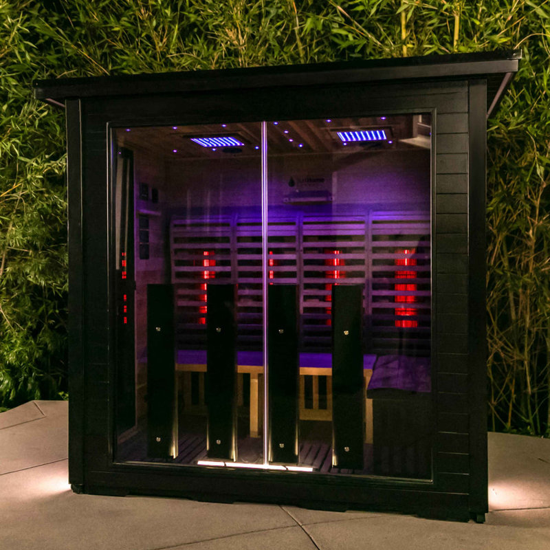 Luminar Sun Home Luminar Outdoor 5-Person Full-Spectrum Infrared Sauna