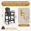 Chaise Adirondack en PEHD à hauteur de barre avec porte-gobelet-799550290