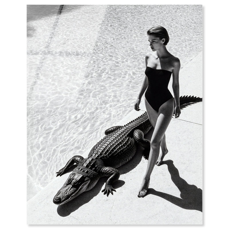 Reptilian Elegance II Print by Oliver Gal, 30"H x 24"W, High-Gloss Acrylic Print