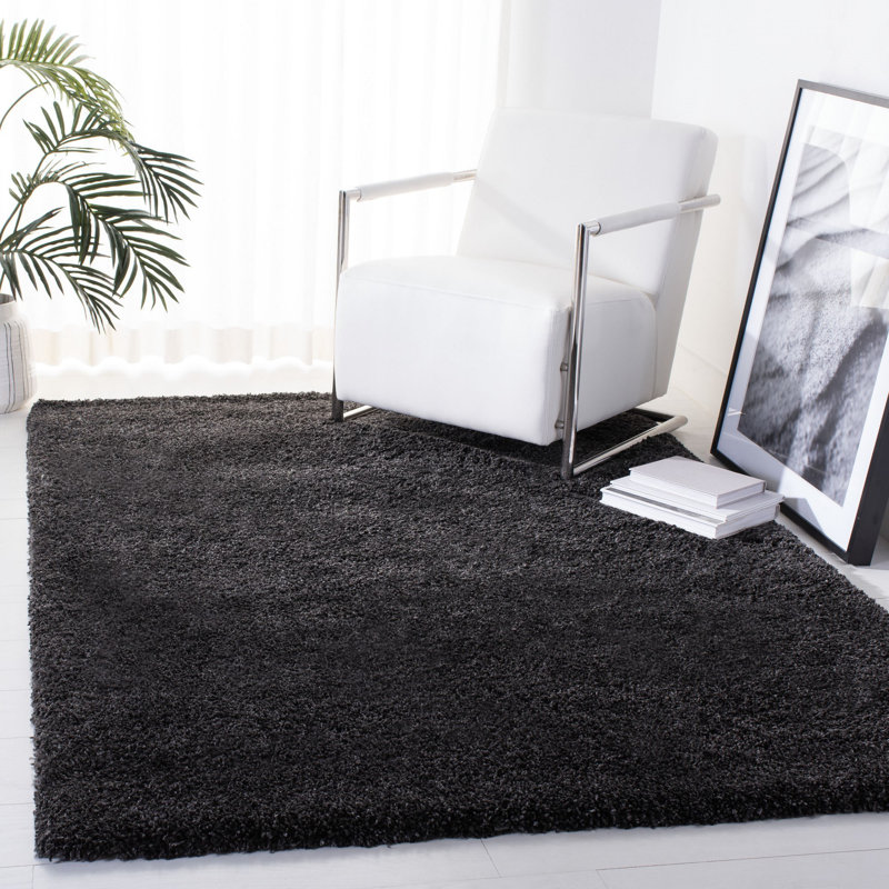 Chiles Royal Shag Performance Solid Color Rug, Rectangle 8' x 10'