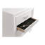 Table de chevet 2 tiroirs en bois blanc