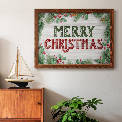 Verdure de Noël encadrée sur toile