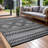 Rectangle Aldo Machine Made Polypropylene Area Rug in Black/White-1682518260
