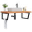 Brishaun 100cm Solid Wood Bathroom Vanity Top-60109323